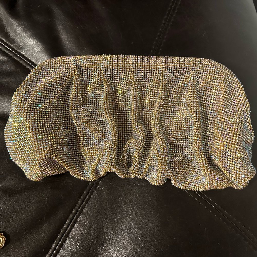 Gold crystal clutch Evening Bag